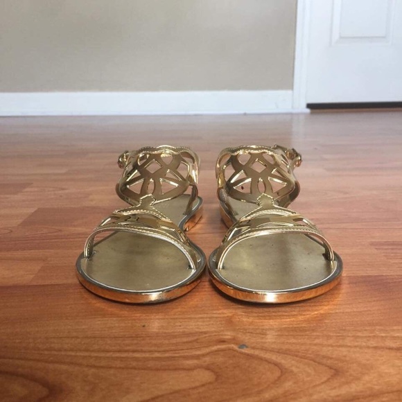 Gold Stuart Weitzman sandals - Picture 7 of 8